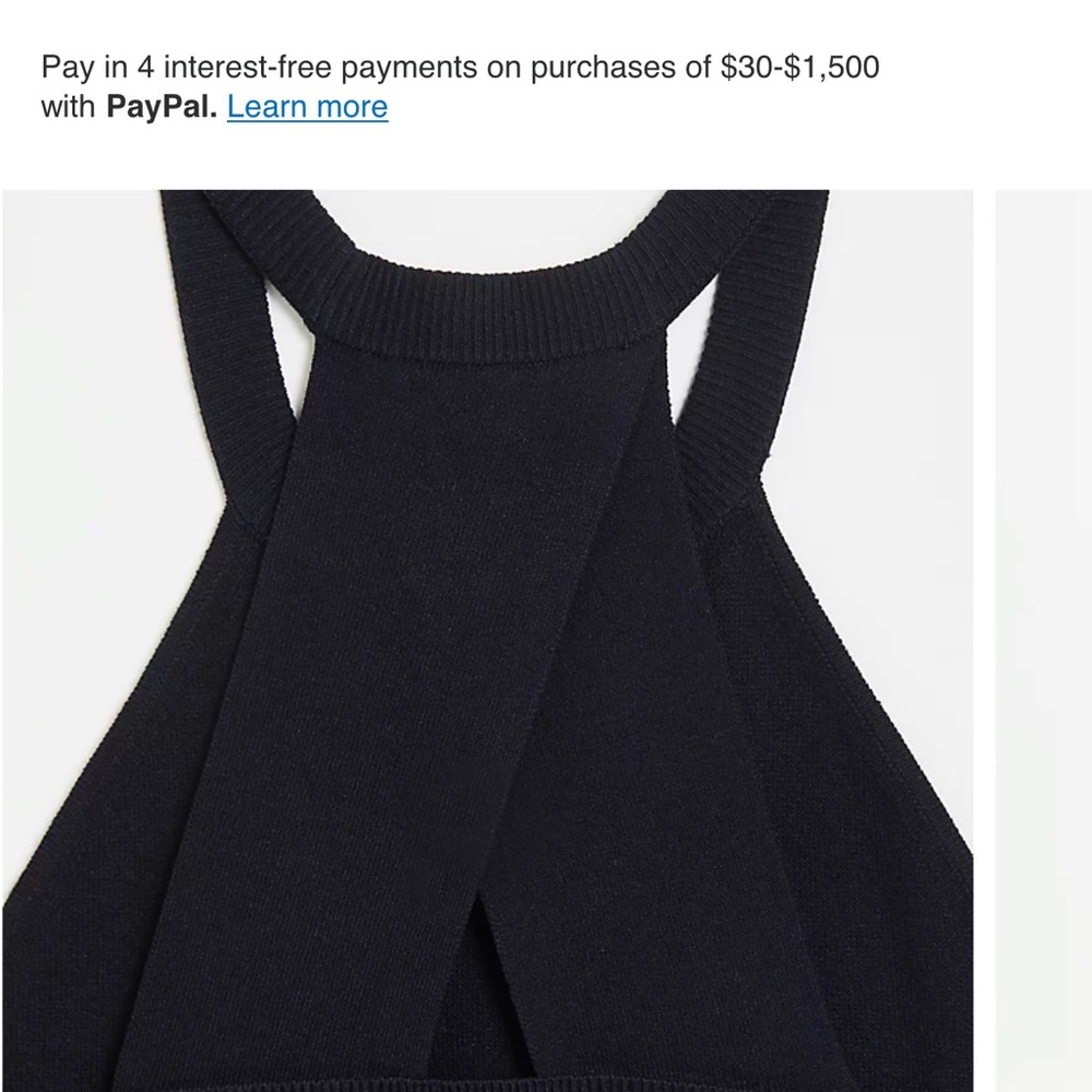 Loft Halter Sleeveless Sweater Top NWOT